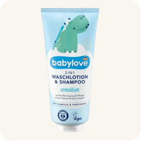 Гель для душу та шампунь 2в1 Babylove Sensitive, 200 мл