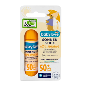 Дитячий сонцезахисний стік SPF 50+ для ультрачутливої ​​шкіри, Babylove ultra sensitive, 20 г